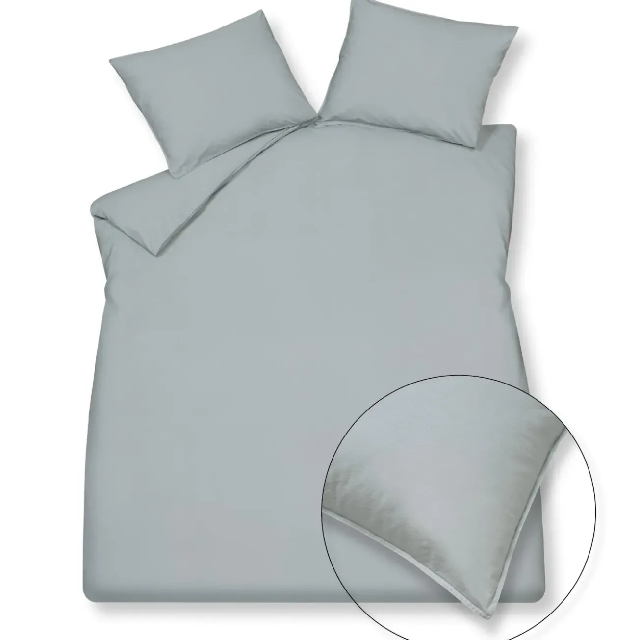 Bath & Living Vandyck WASHED COTTON duvet cover 140x220 cm Pearl Blue (cotton) CLLA20201