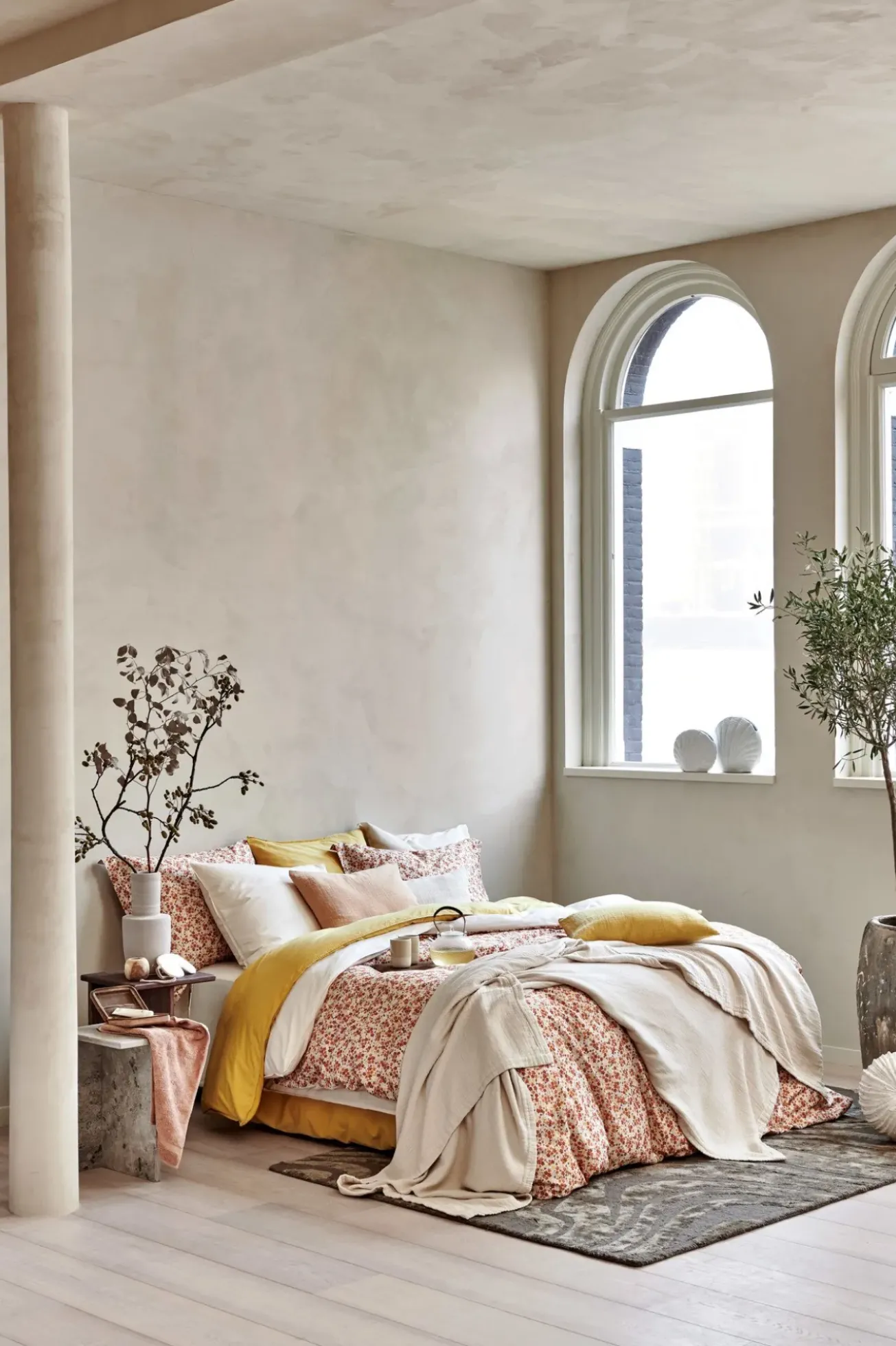 Bath & Living Vandyck WASHED COTTON duvet cover 240x220 cm Cream Tan (cotton) CLLA20201