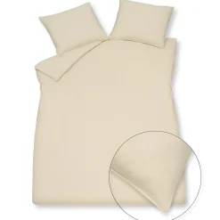 Bath & Living Vandyck WASHED COTTON duvet cover 200x220 cm Cream Tan (cotton) CLLA20201