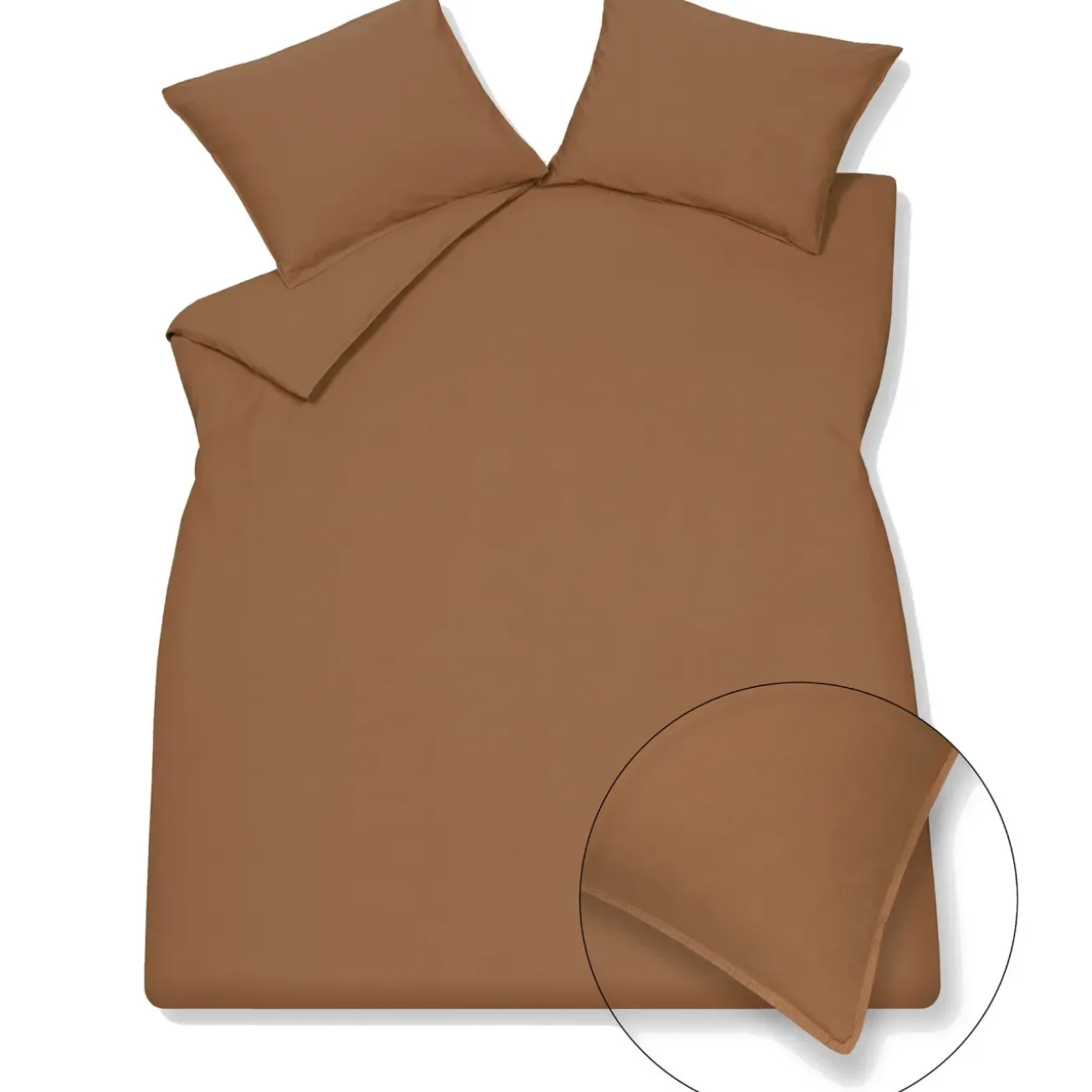 Kids Bath & Living Vandyck WASHED COTTON duvet cover 140x220 cm Cognac (cotton)