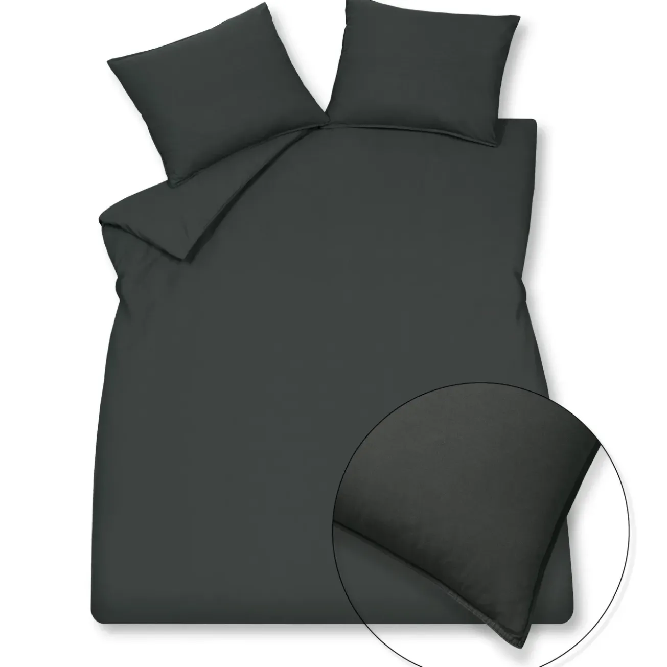 Bath & Living Vandyck WASHED COTTON duvet cover 200x220 cm, Off Black (cotton)