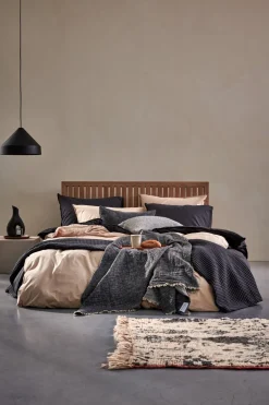 Bath & Living Vandyck WASHED COTTON pillowcase 60x70 cm, Off Black (cotton)