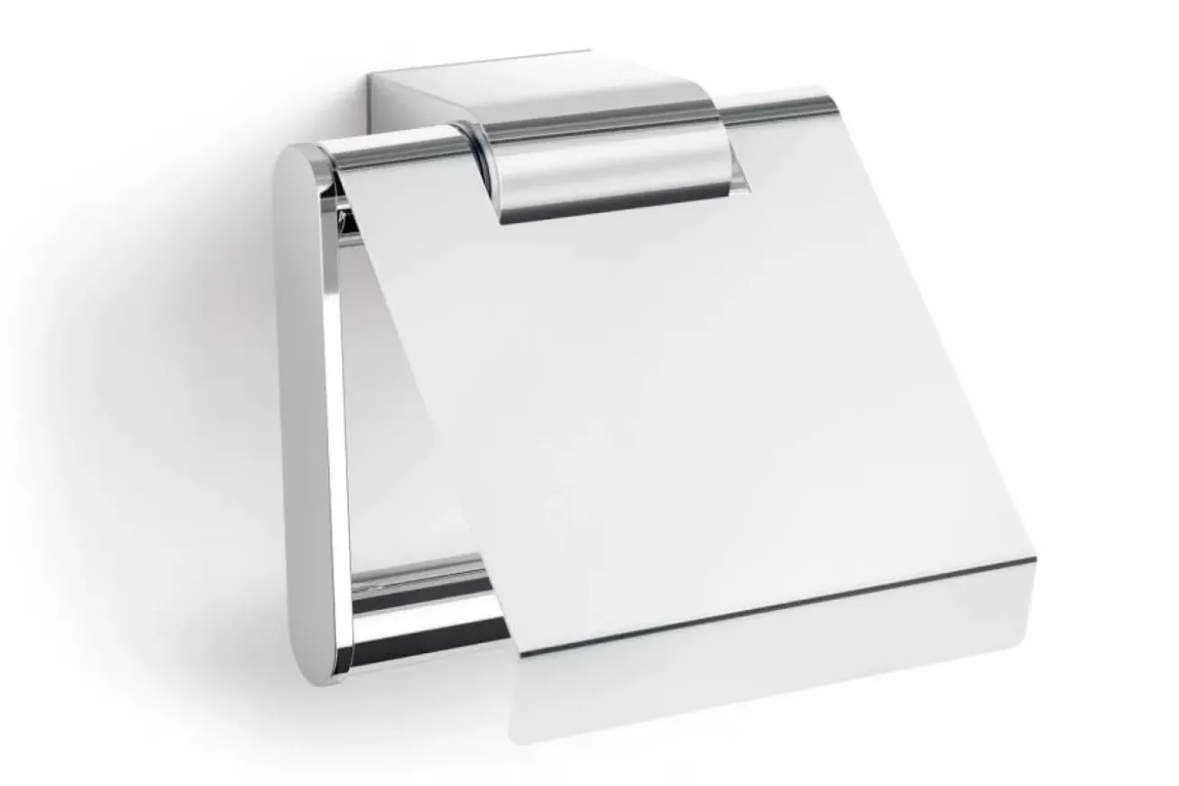 Bath & Living Zack ATORE toilet roll holder with flap 40453 ( stainless steel) wall mounting