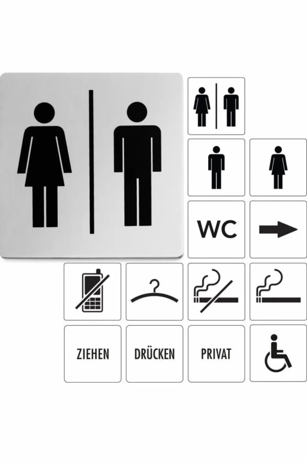 Bath & Living Zack INDICI pictogram man/woman 50712 (mat)