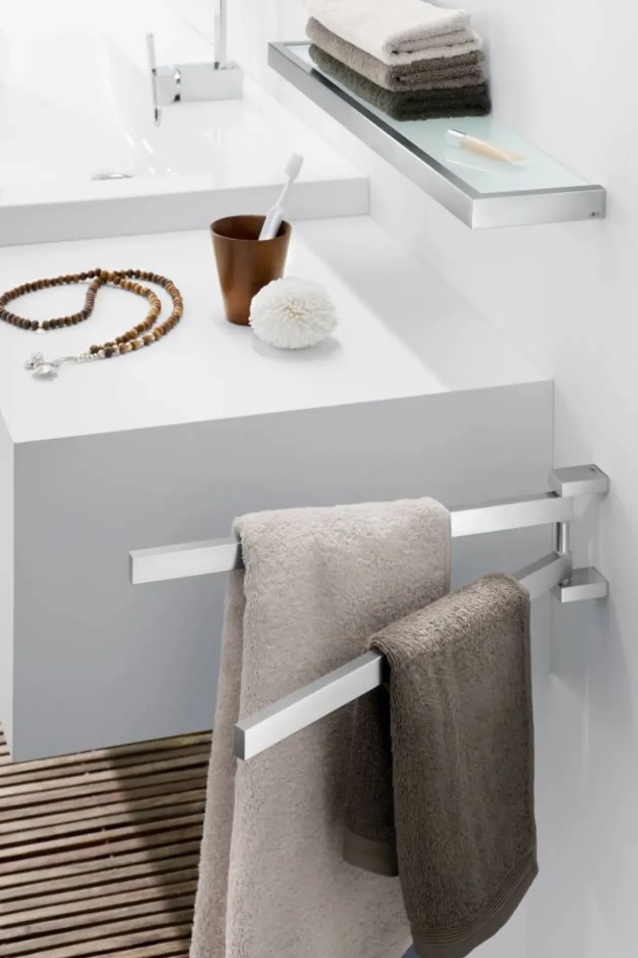 Bath & Living Zack LINEA towel bars swiveling 40380 (mat)