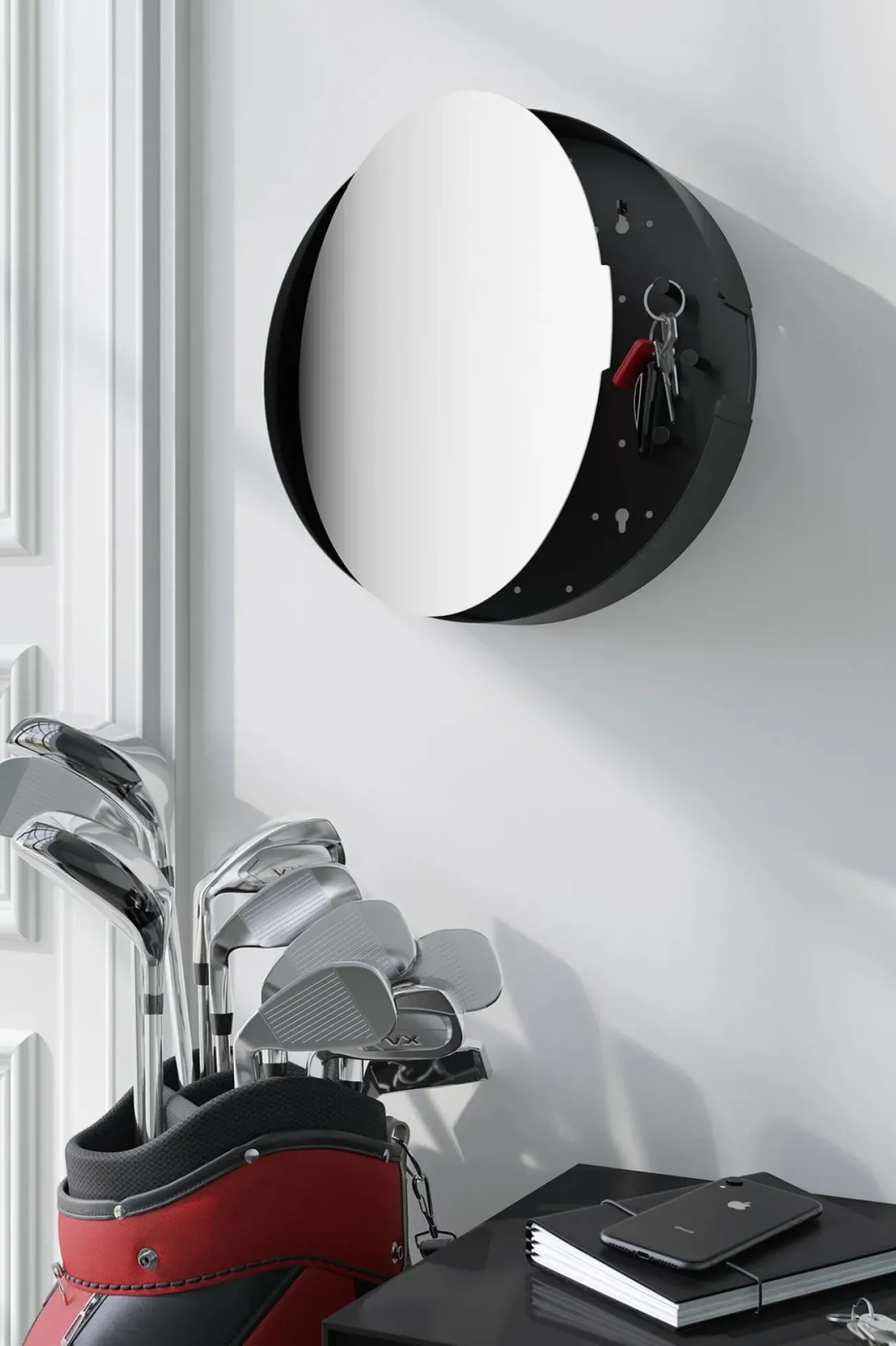 Bath & Living Zack NOLMA key box with mirror 28 cm 50603