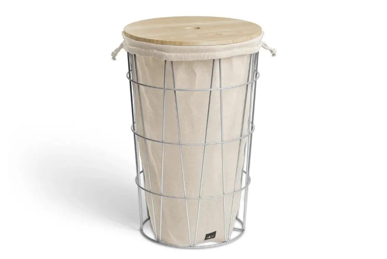 Bath & Living Zack SATONE wooden lid for laundry basket - 40442